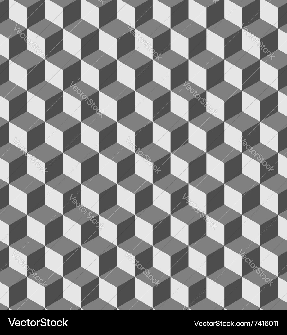 Geometric Cube Pattern vector image