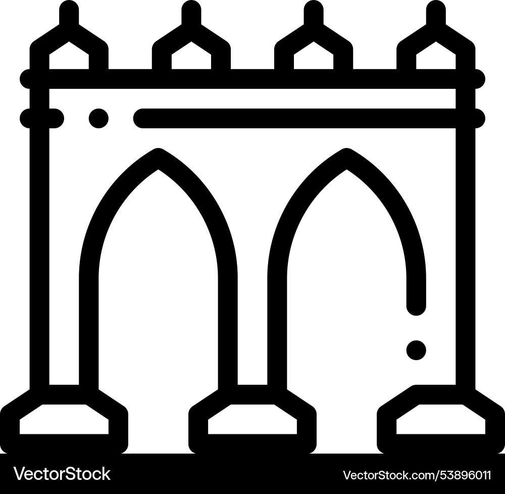 Guava icon thin linear style design isolated Guava icon thin linear style design isolated vector image