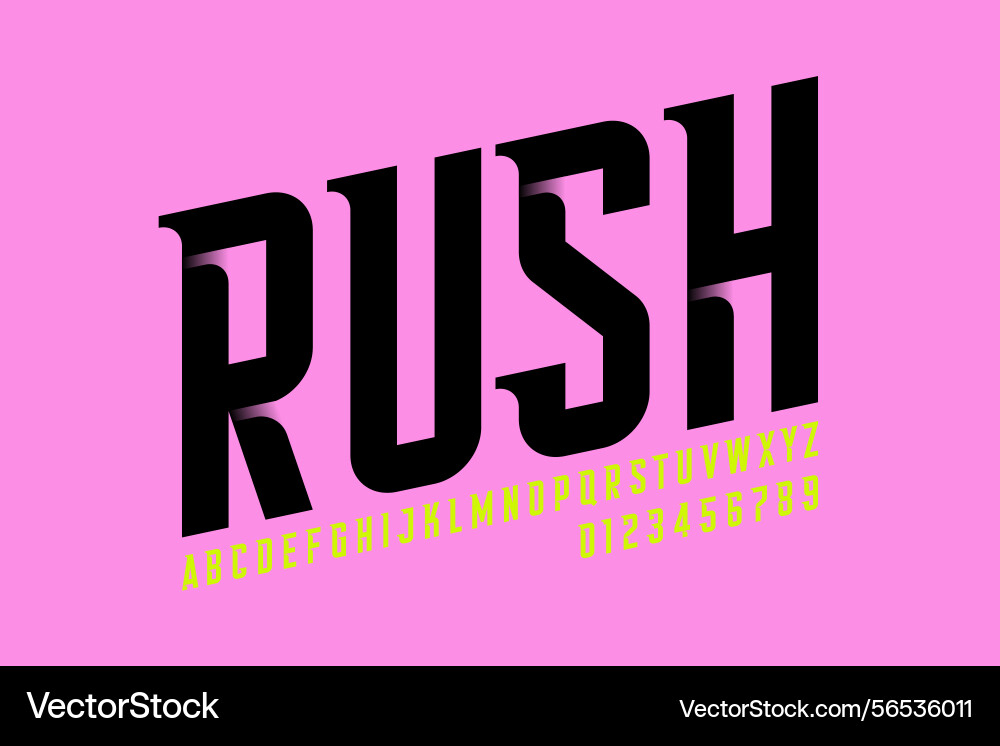 Spot font alphabet letters and numbers Spot font alphabet letters and numbers vector image