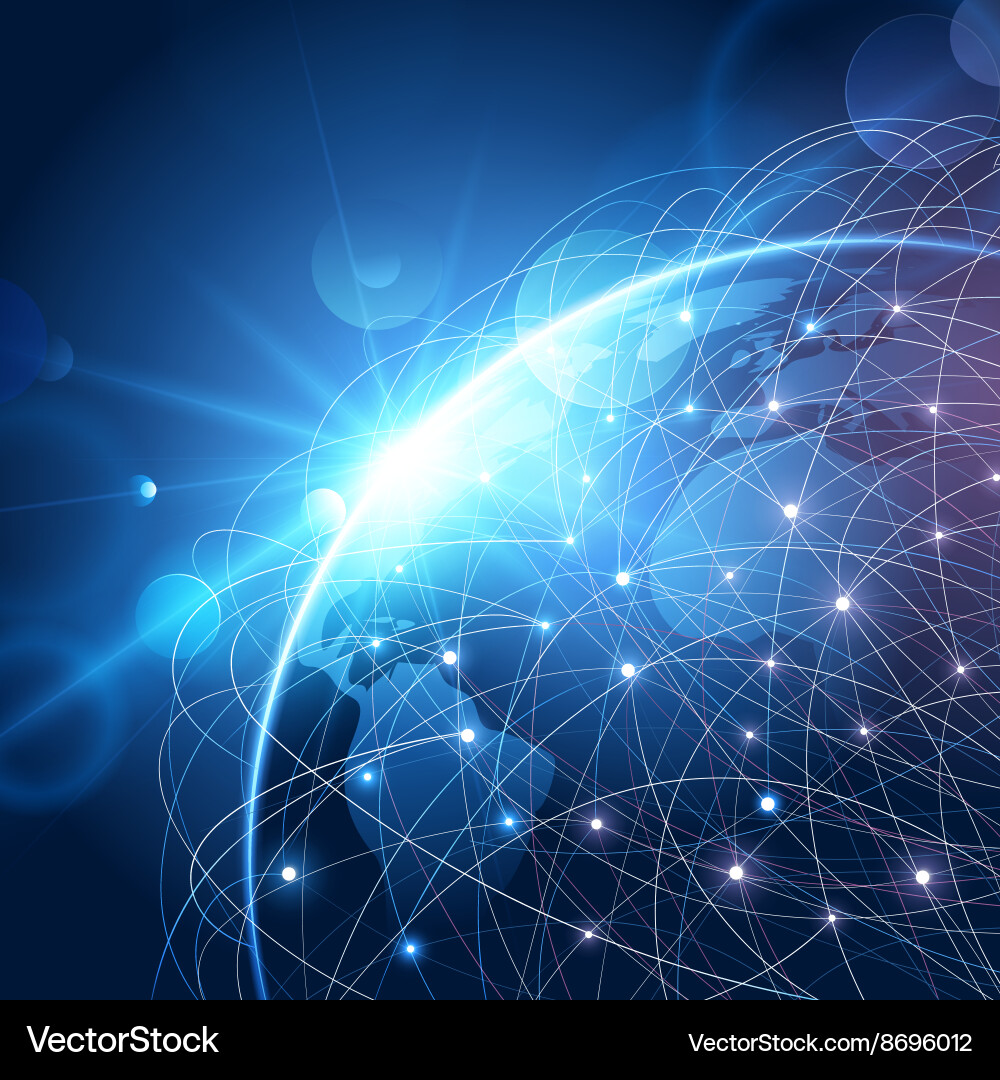 Global Network Connection vector image