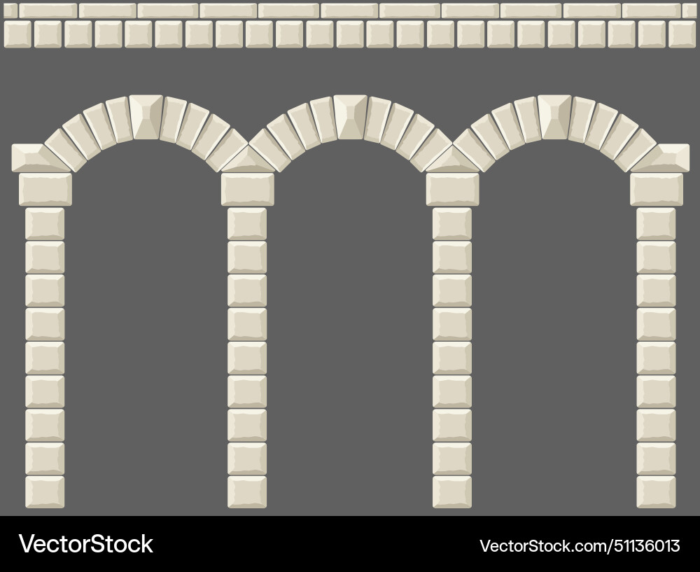 Antique white colonnade with ionic columns Vector Image