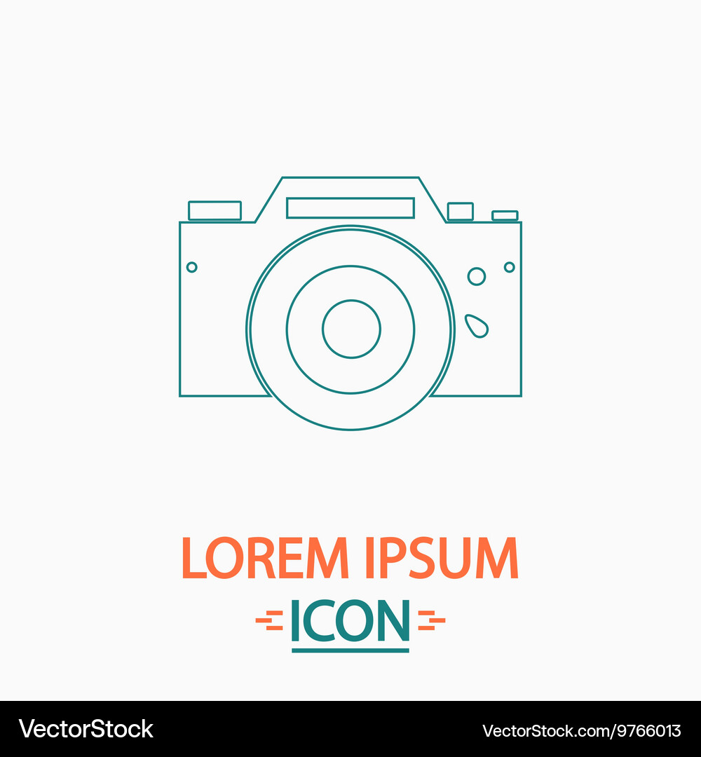 Camera computer symbol Camera computer symbol Vector Image
