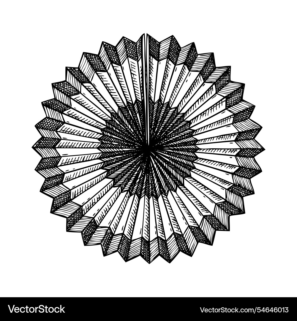 Chinese new year decoration traditional folding Chinese new year decoration traditional folding vector image