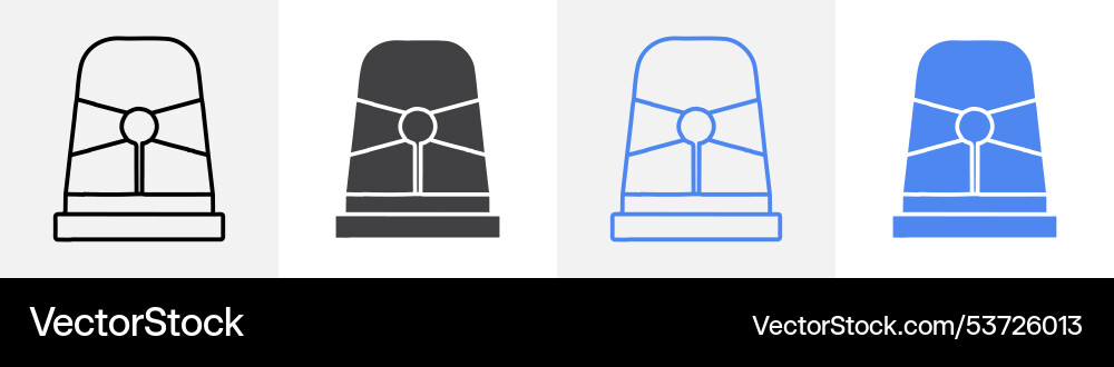 Siren icon set use for web Vector Image