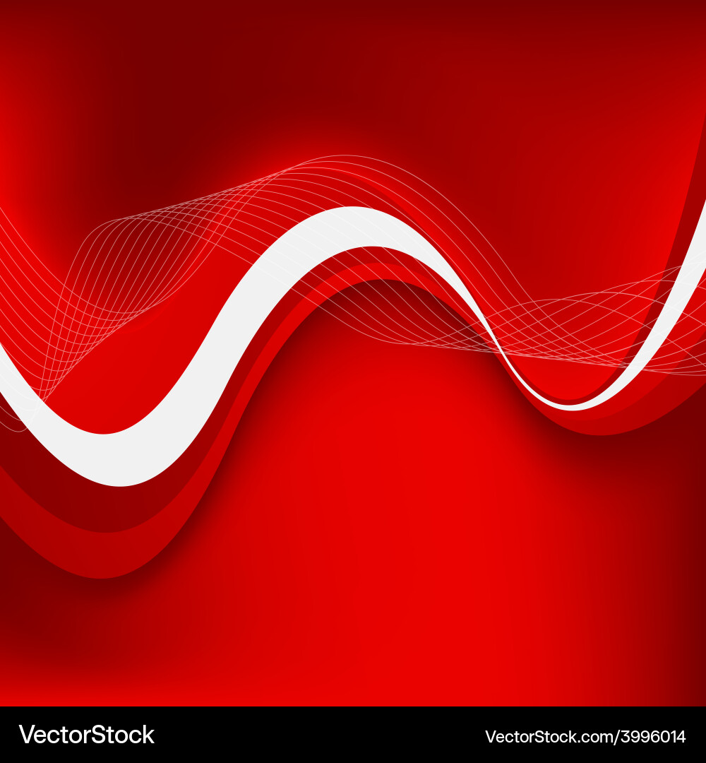 Dynamic Red Abstract Background vector image