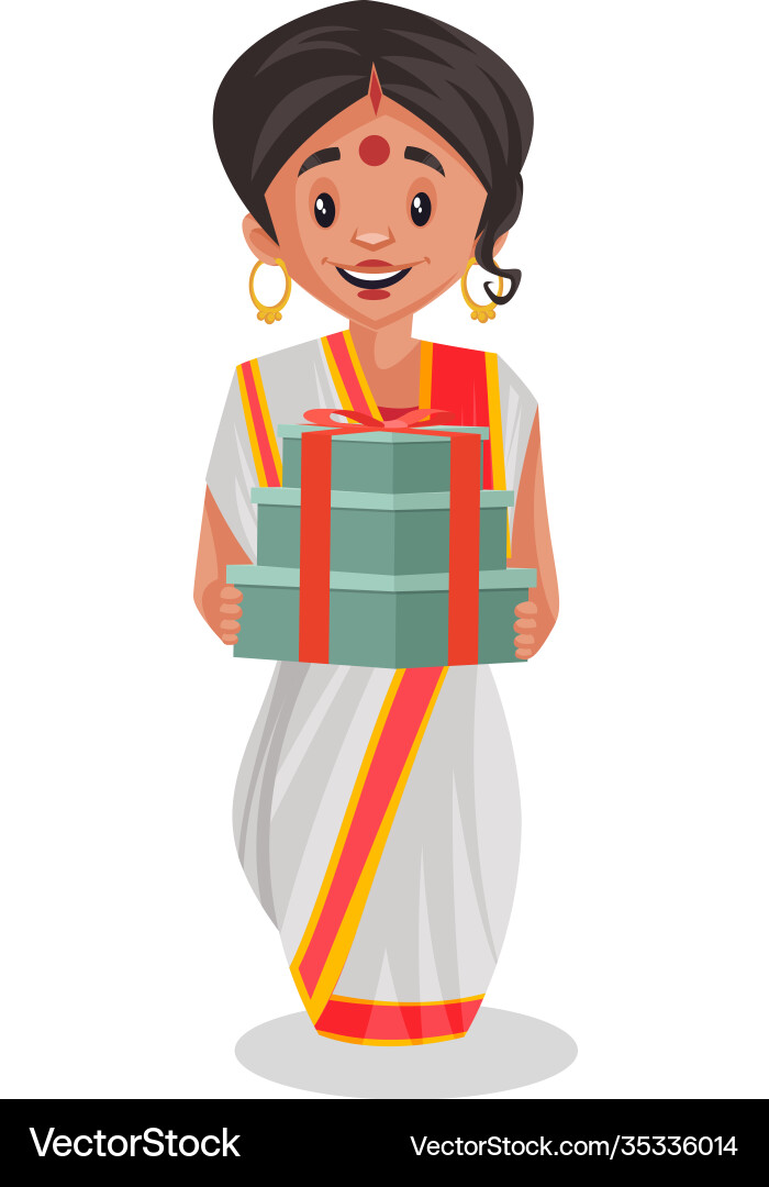Indian Bengali Frau Indian Bengali Frau vektorbild