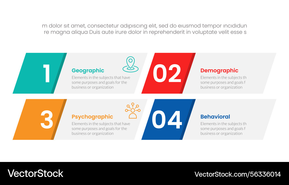 Market segmentation framework analysis Market segmentation framework analysis Vector Image
