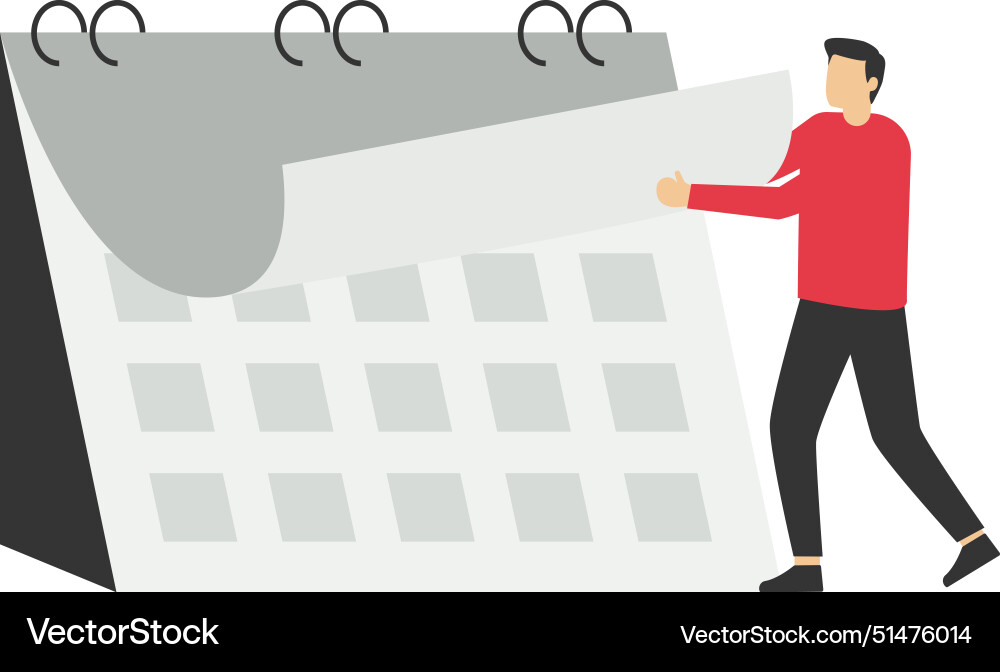 New start get over and move on time fly working New start get over and move on time fly working vector image