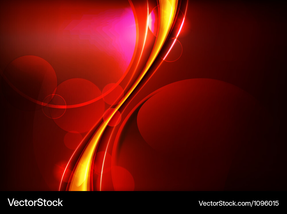 Dynamic Red and Yellow Abstract Background vector image