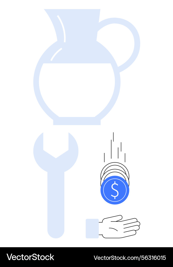 Financial Support & Growth Royalty Free Vector Image