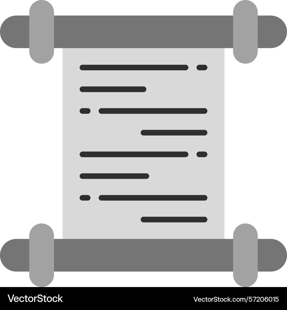 Old scroll icon Vector Image
