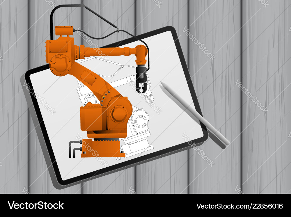 Augmented reality in engineering Royalty Free Vector Image
