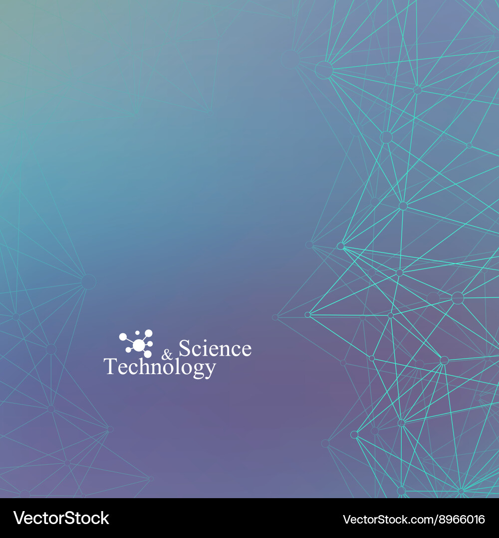 Connected Network Abstract Background vector image