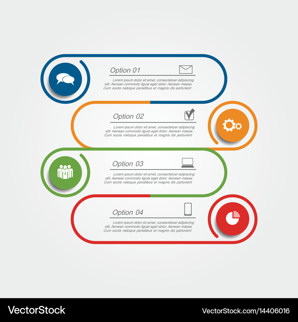 Modern Data Layout Template vector image