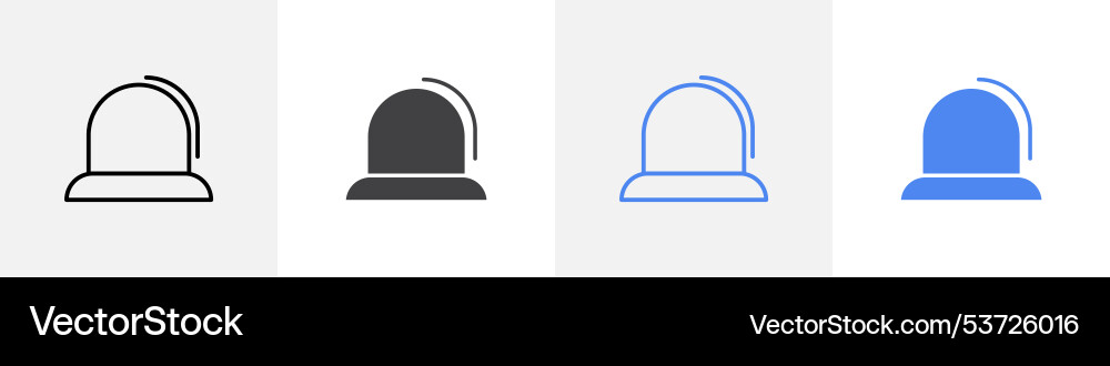 Siren icon set use for web Vector Image