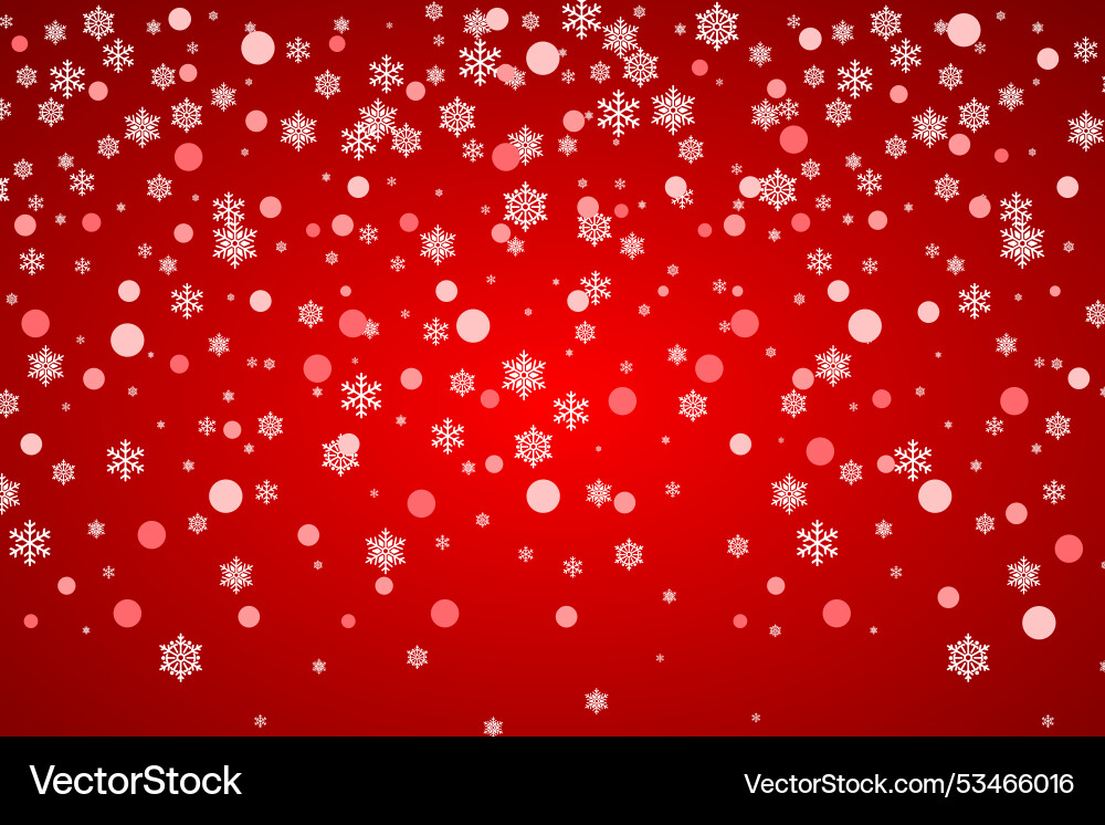 Snowflake with red background Snowflake with red background vector image