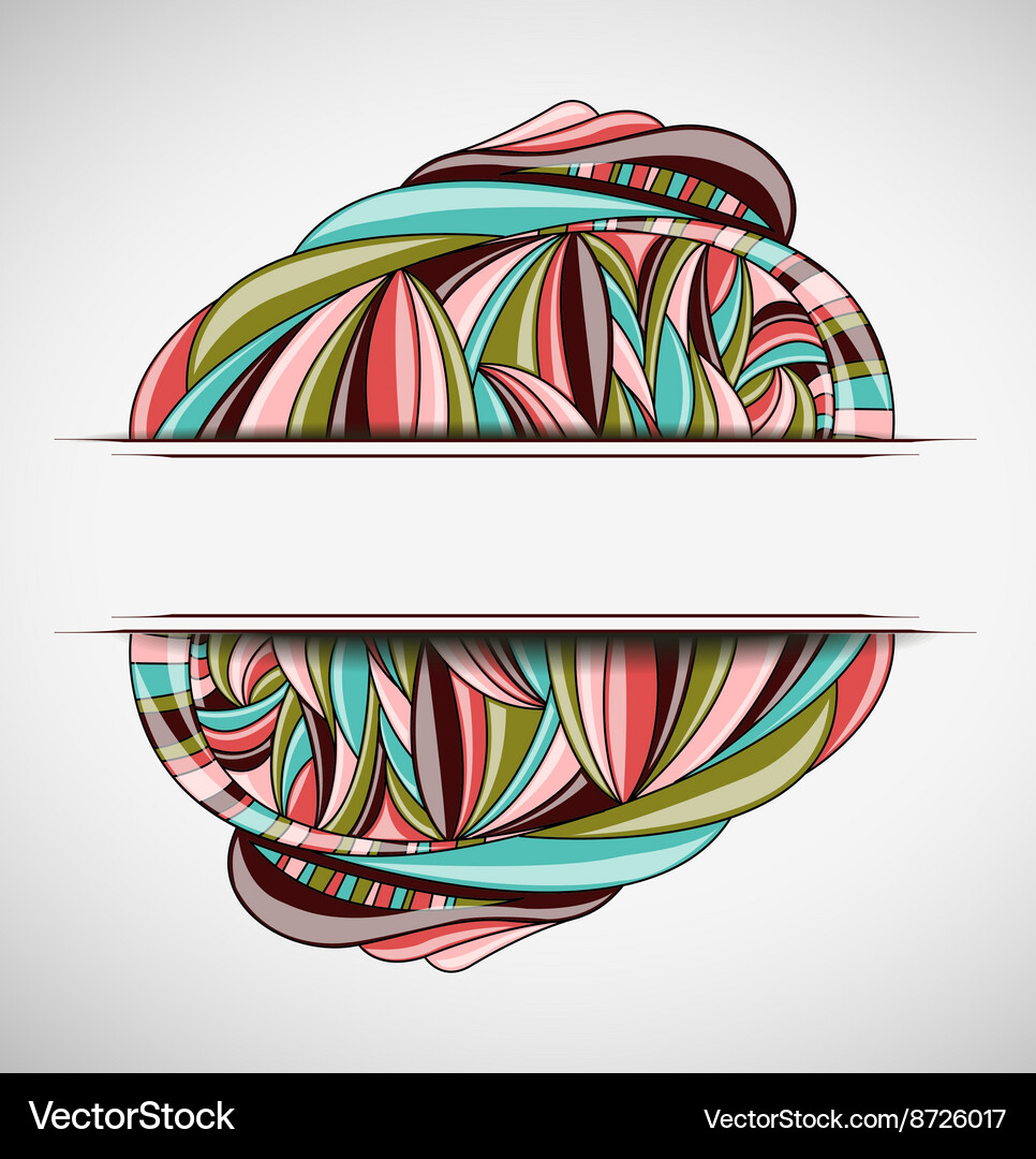 Abstract background with frame Vector Image