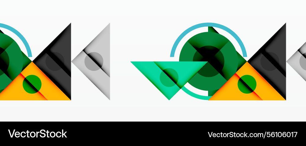 Abstract geometric composition with intersecting Abstract geometric composition with intersecting vector image