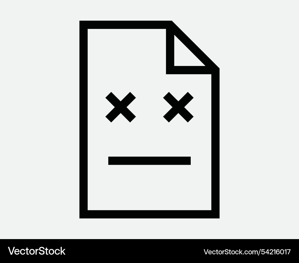 File problem issue corrupted damaged damage folder File problem issue corrupted damaged damage folder vector image