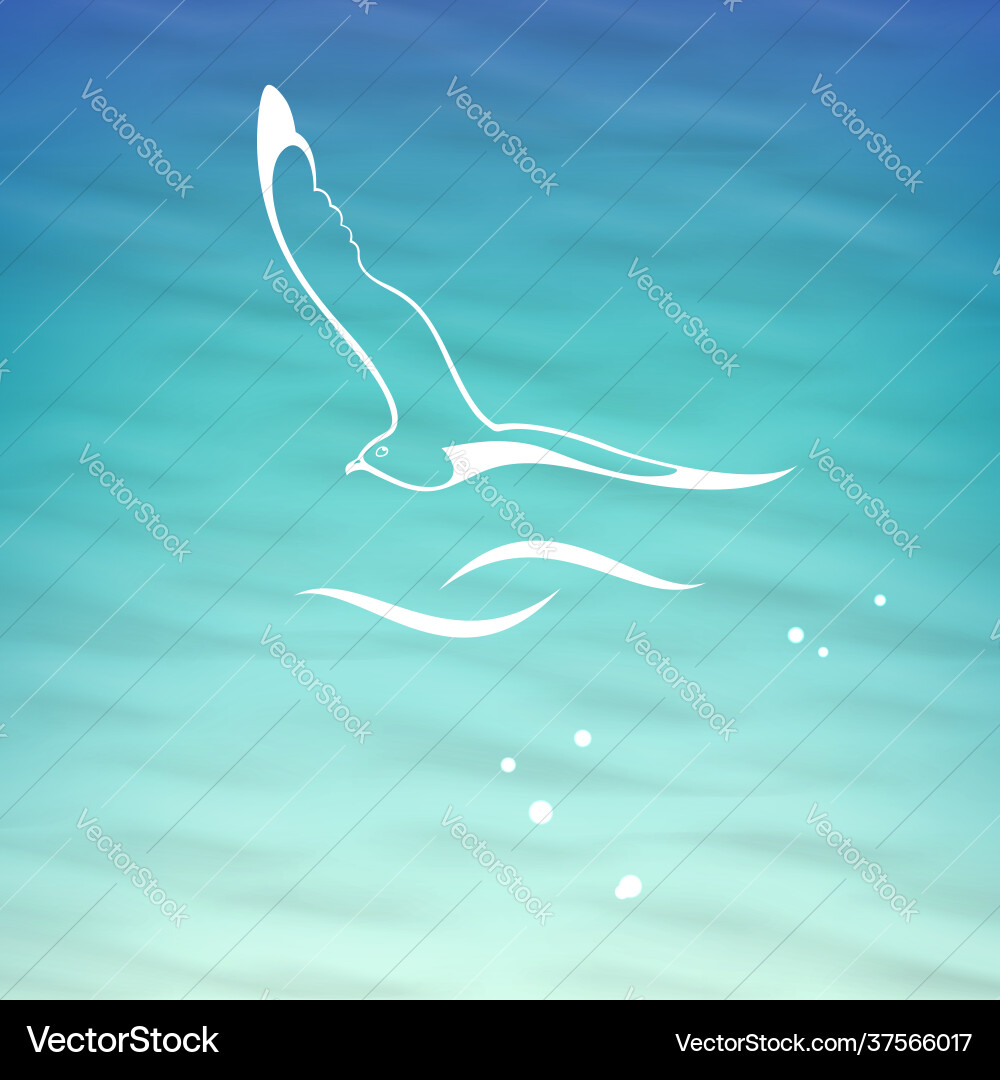 Icon weiße Möwe fliegen Icon weiße Möwe fliegen vektorbild