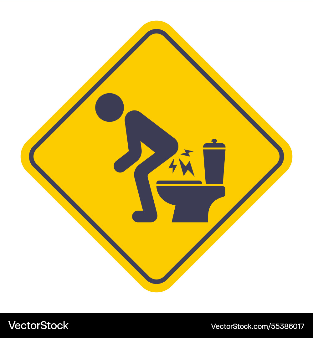 Problem with gases in intestines go to toilet Problem with gases in intestines go to toilet vector image