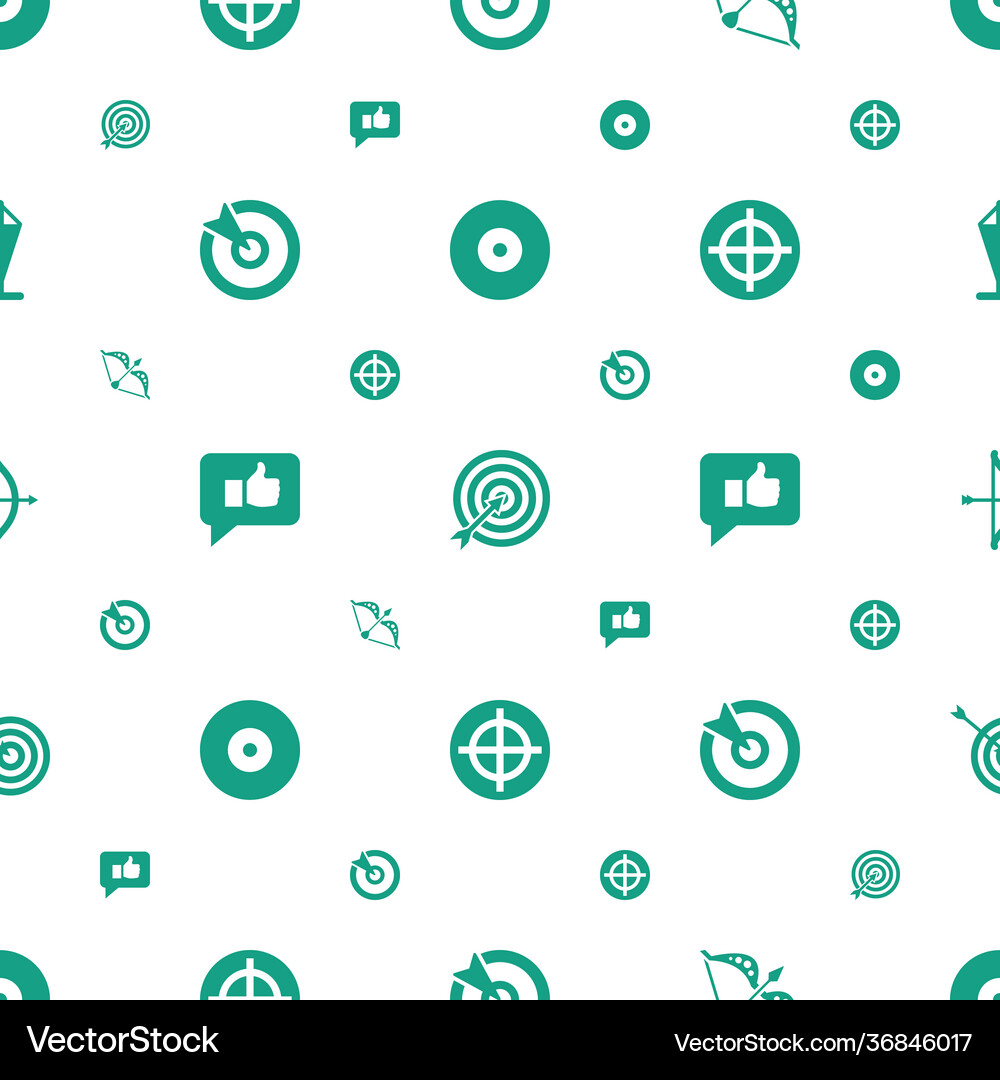 Target icons pattern seamless white background – Free Vector | VectorStock