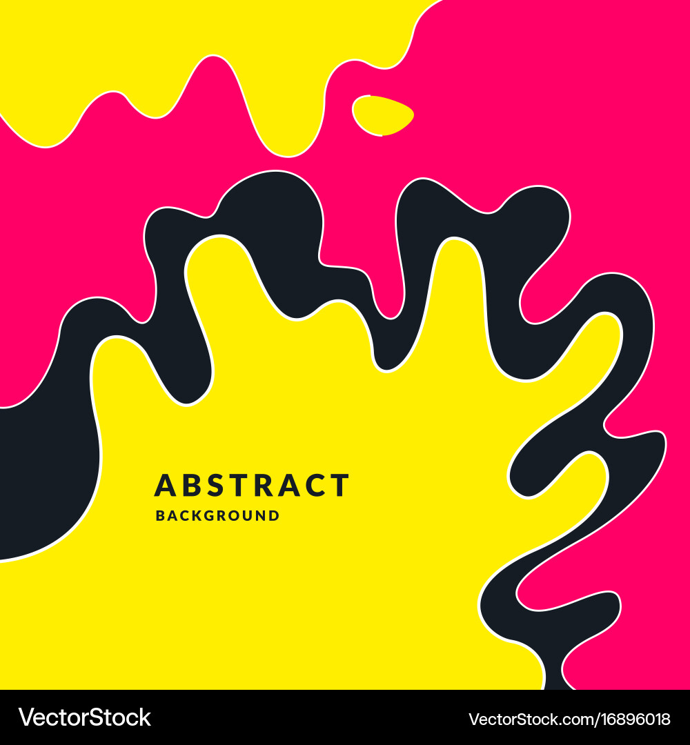Abstract background with dynamic linear waves vector image
