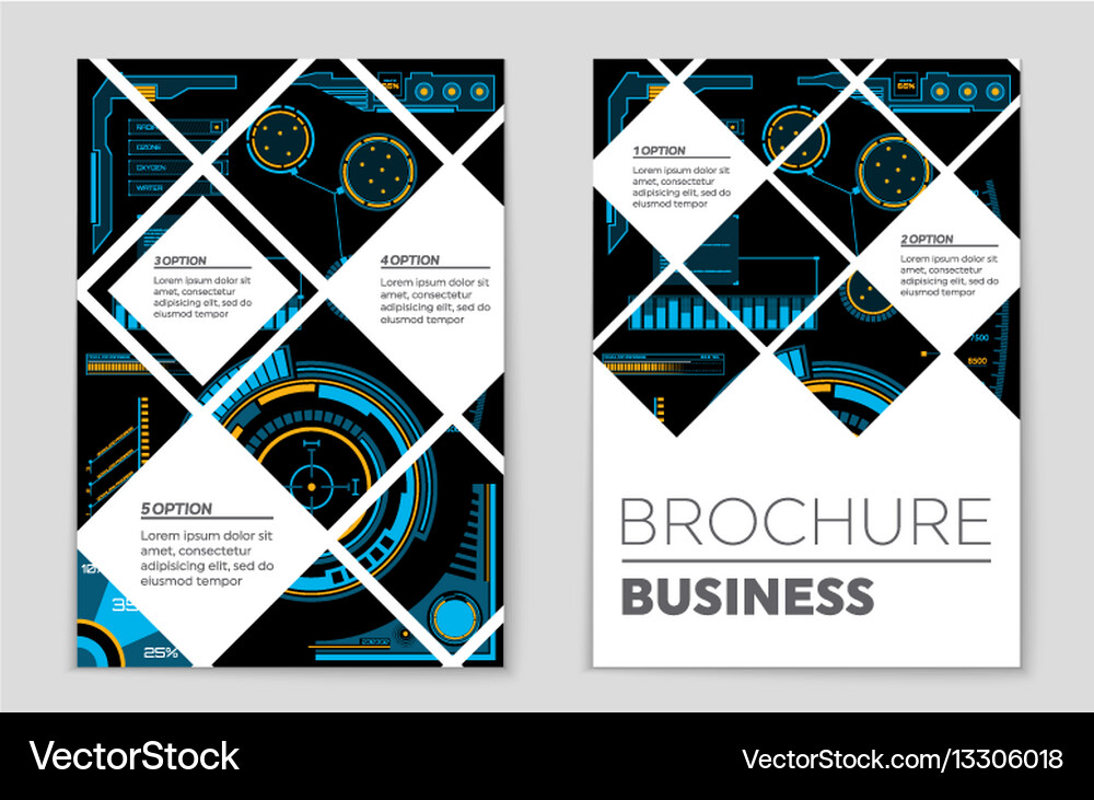 Abstract layout background set for art Vector Image