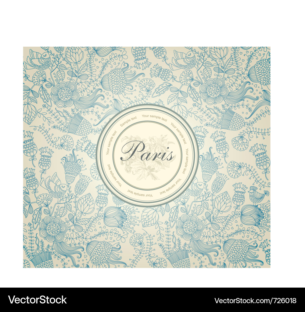 Floral Wallpaper Pattern vector image