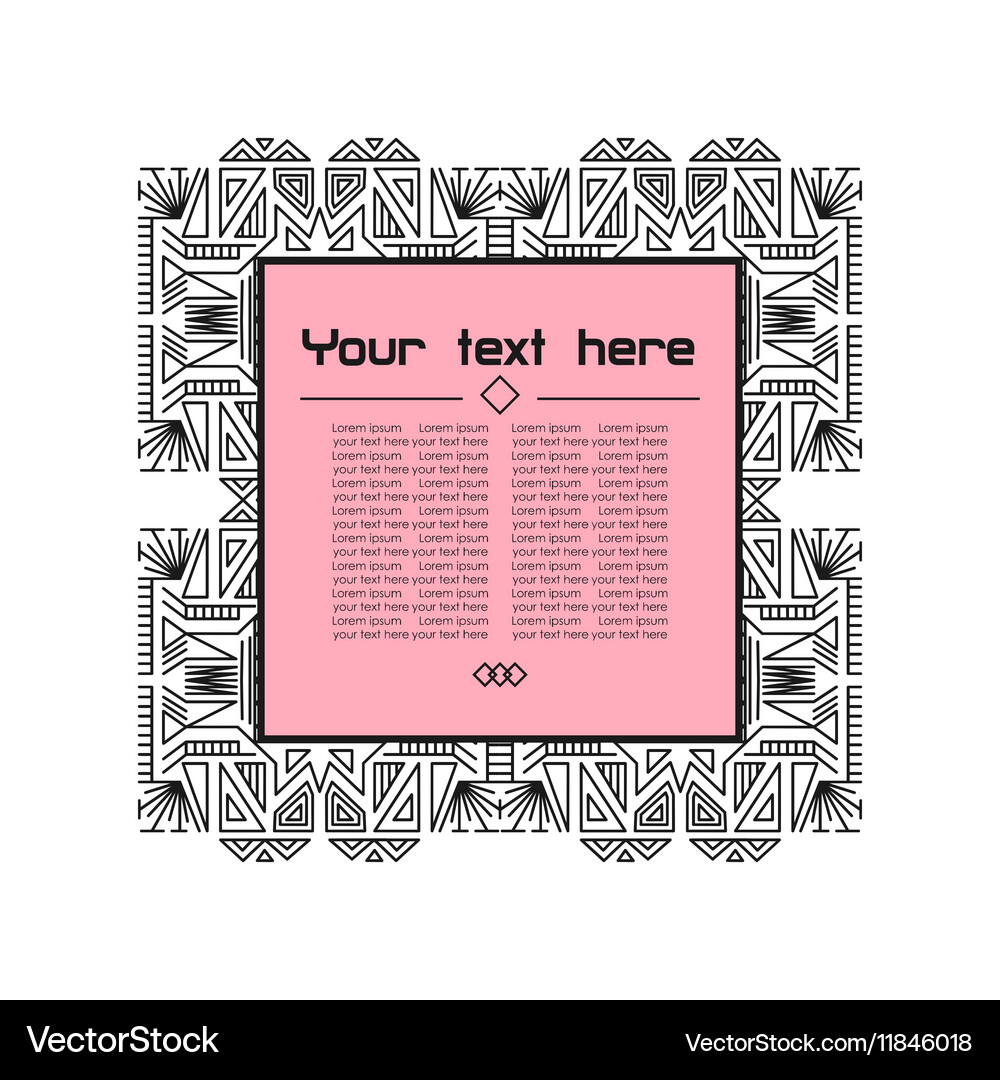 Geometric linear pattern Vector Image
