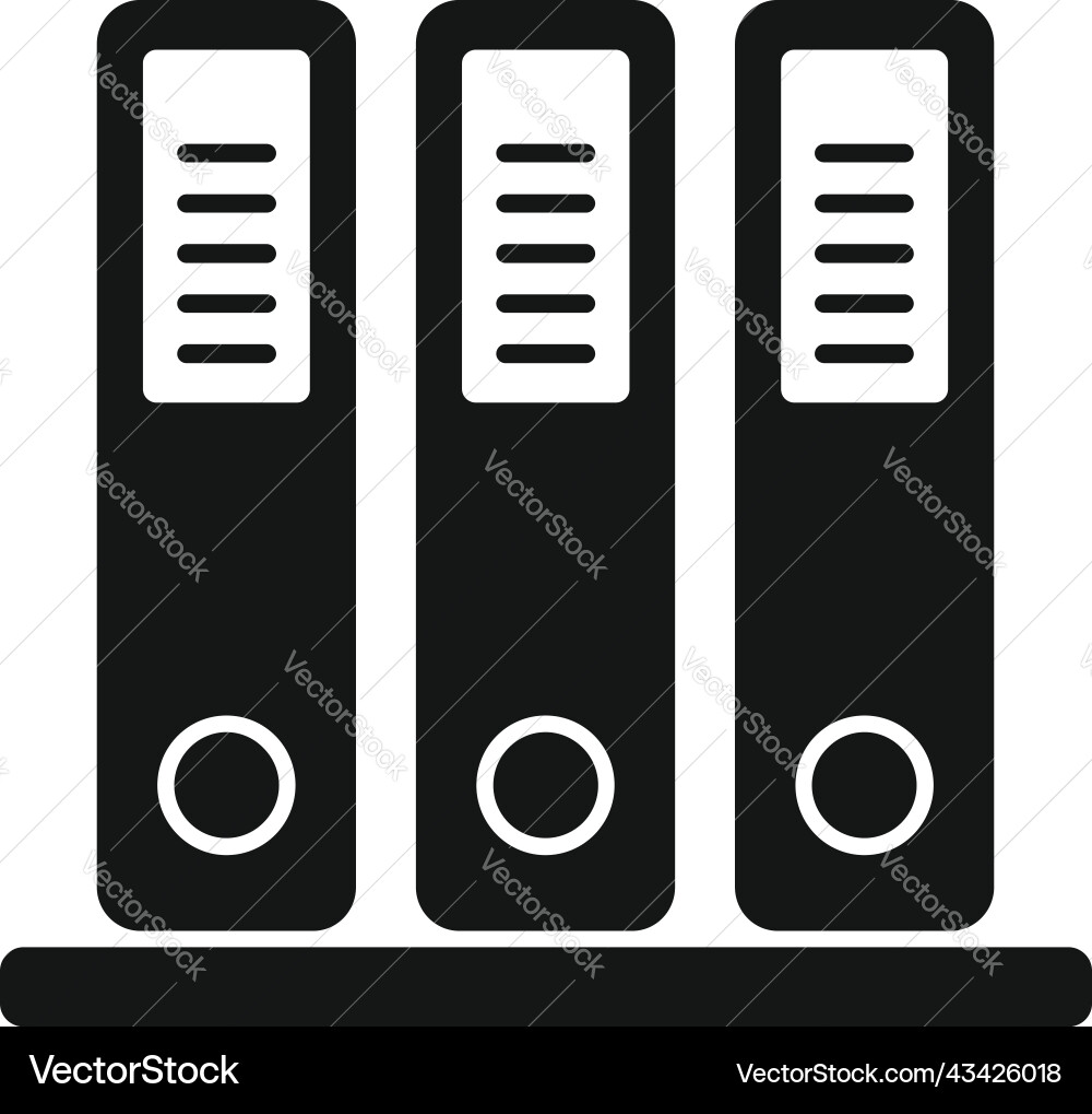 Office folder icon simple platform system Vector Image