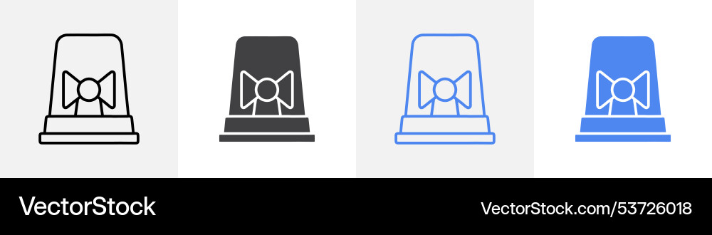 Siren icon set use for web Vector Image