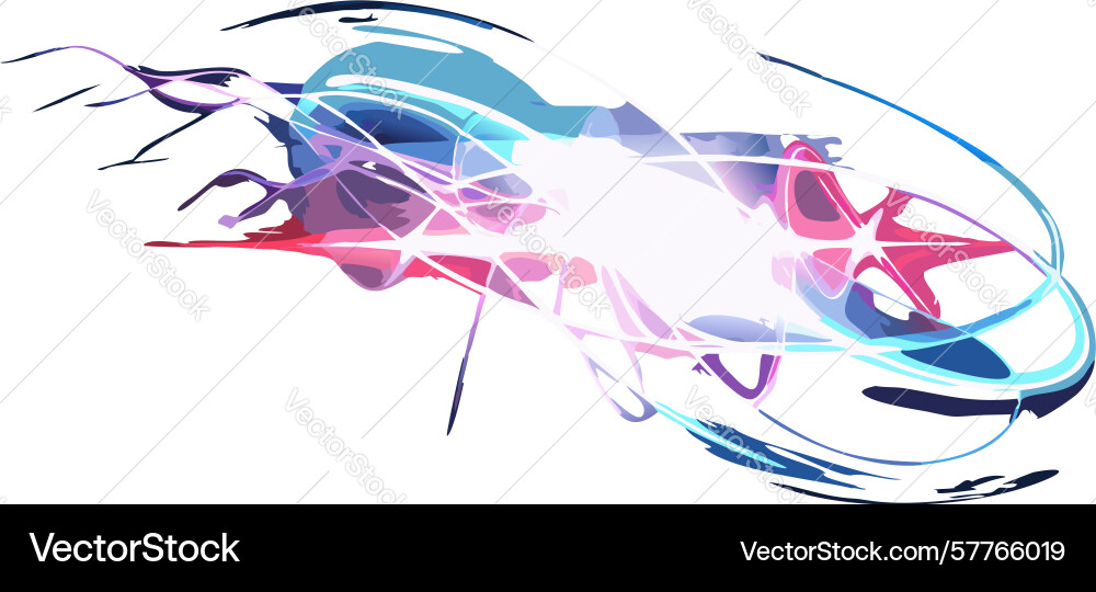 Abstract light speed effect for futuristic tech Vector Image