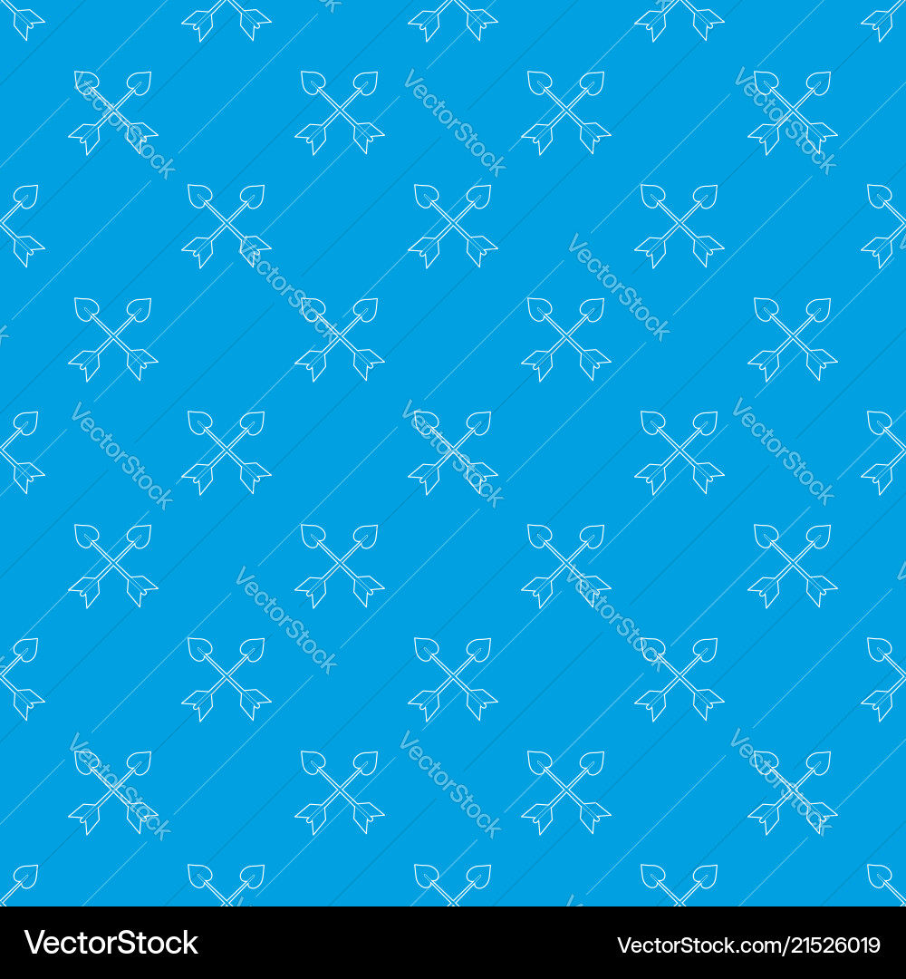 Crossed Arrow Pattern vector image