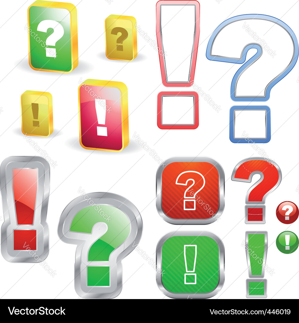 Exclamation and question Vector Image