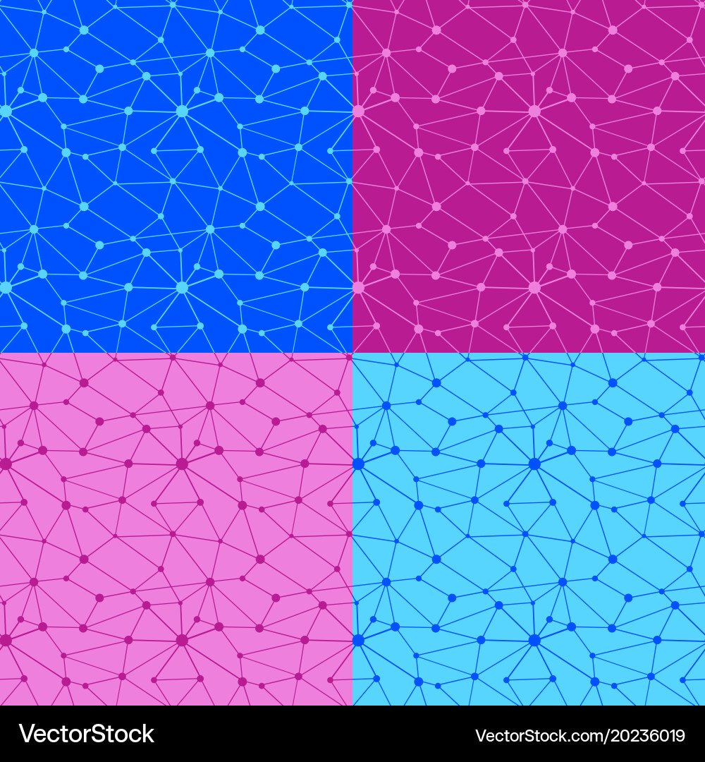 Neural Network Patterns vector image