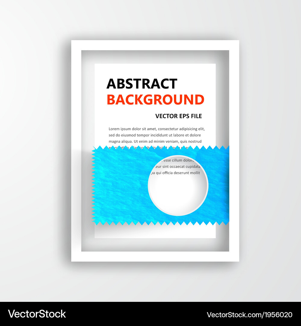 3d frame design for image Vector Image