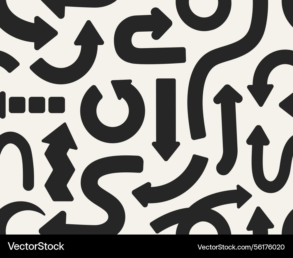 Arrows pattern seamless print endless background Arrows pattern seamless print endless background vector image