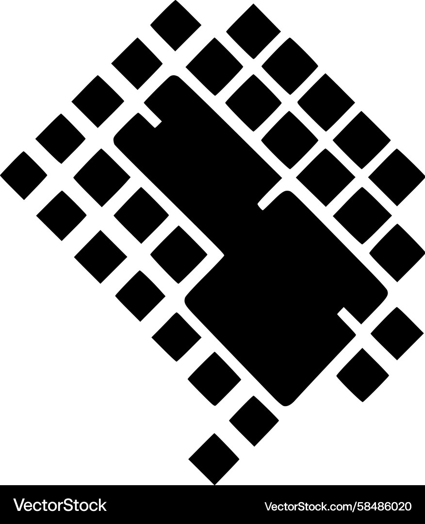 Geometric Circuit Pattern Vector Image