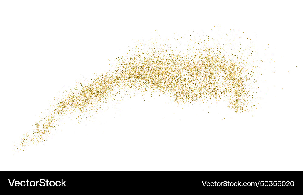 Gold glitter texture vector image