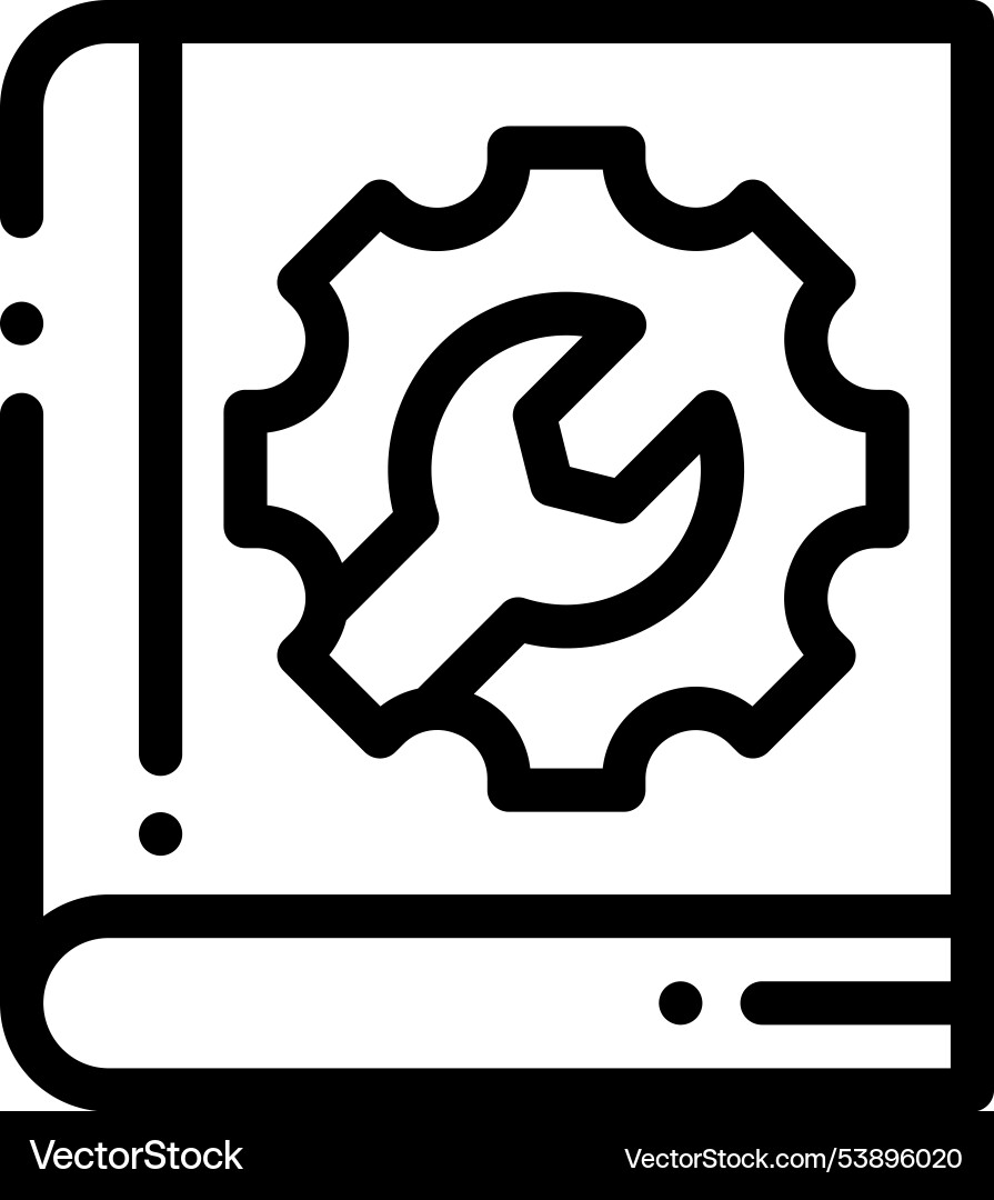 Guide icon thin linear style design isolated Vector Image