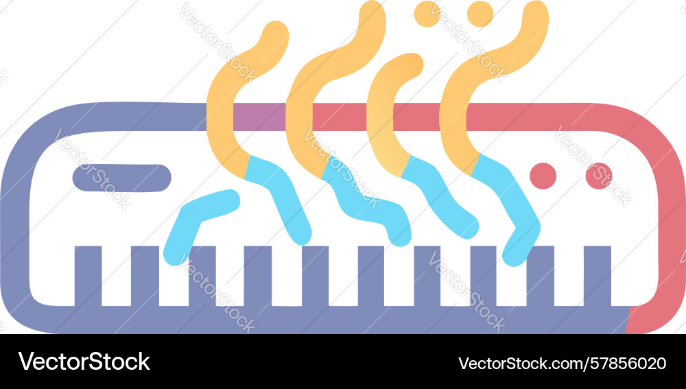 Hot keys and function keyboard productivity tool vector image