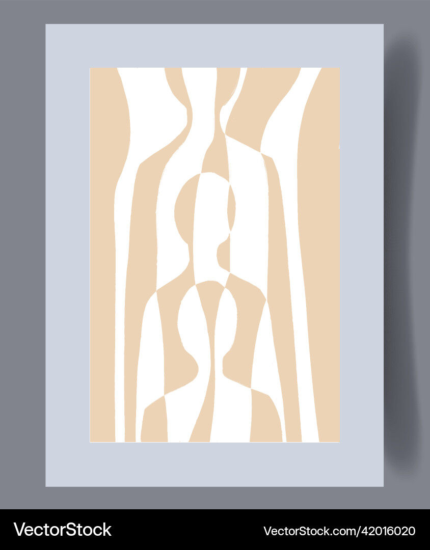 Scandinavian abstract print set Scandinavian abstract print set vector image