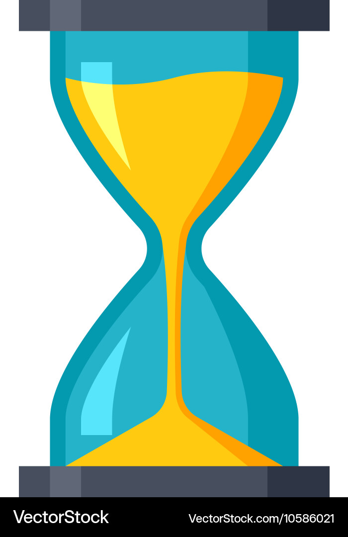 Classic Hourglass Timer Vector Image