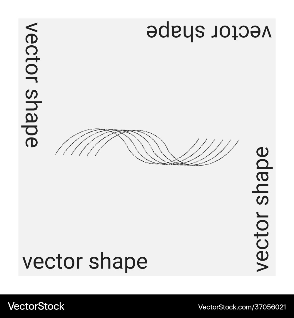 Dynamic Geometric Shape - Modern Abstract Vector Image