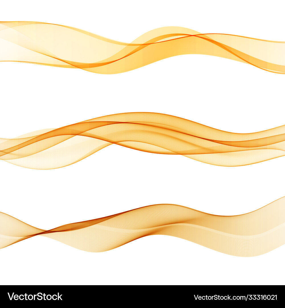 Orange Speed Swirls - Abstract Lines Vector Image