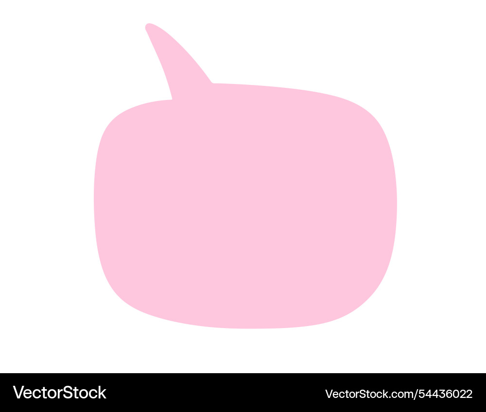 Chat speech bubble message text cloud shape Chat speech bubble message text cloud shape Vector Image
