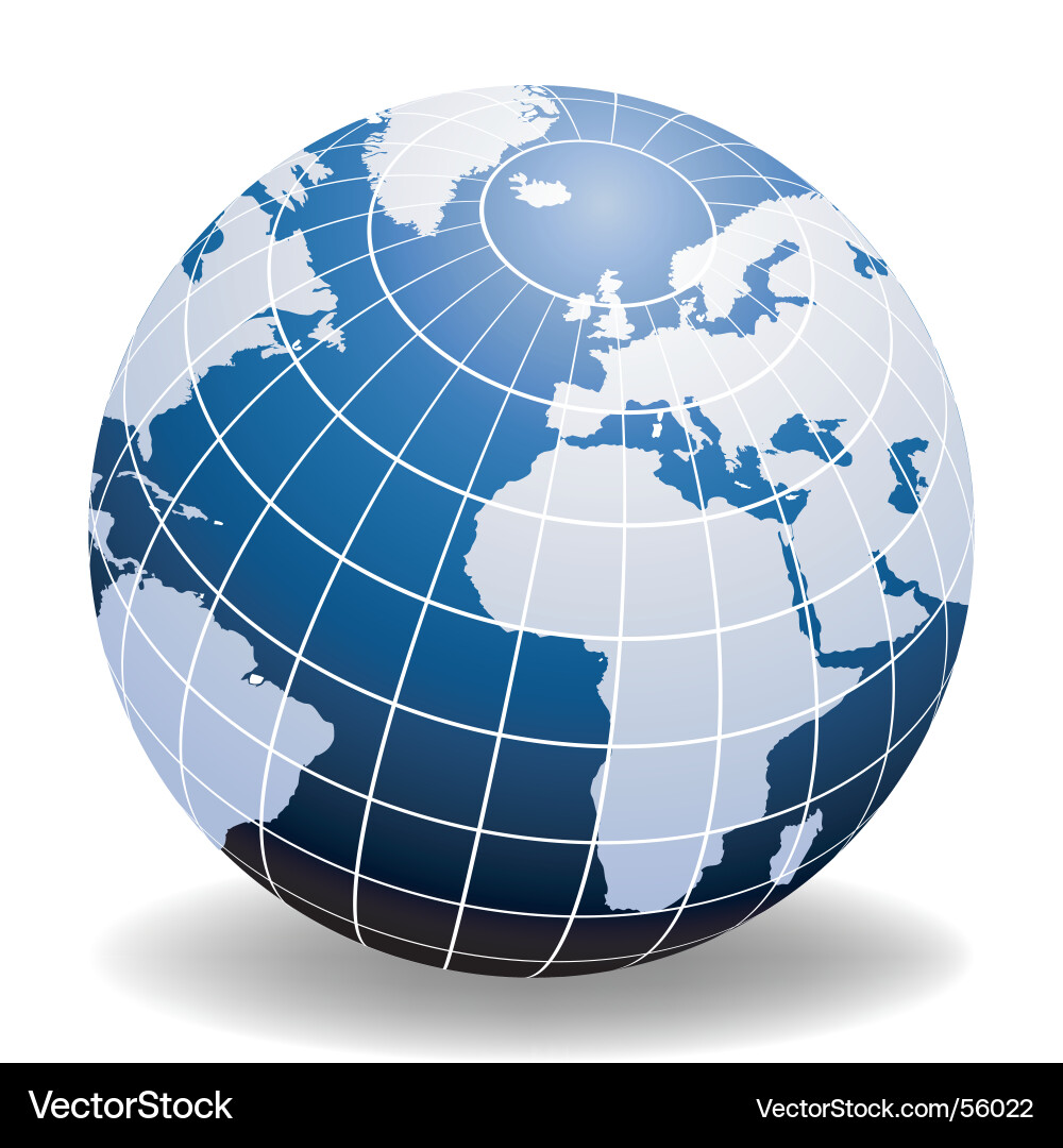 Global Sphere Icon vector image