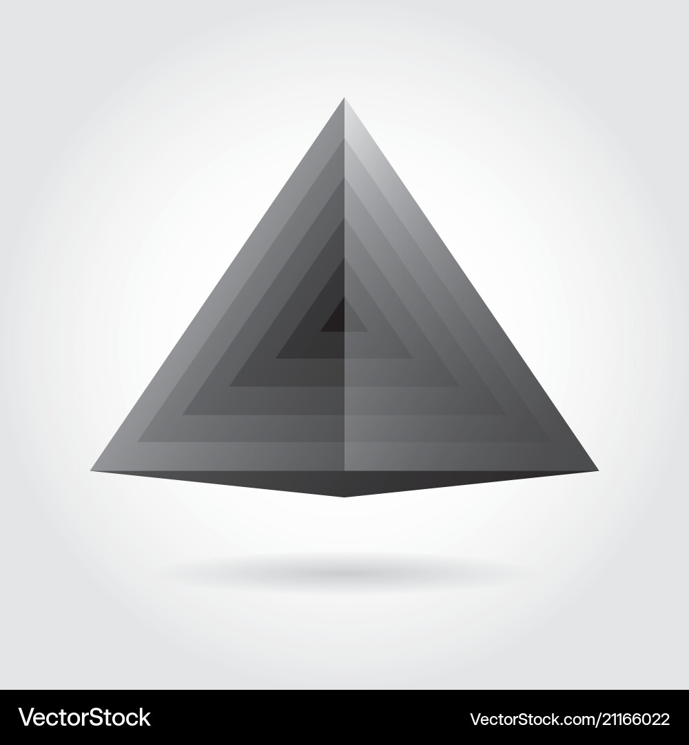 Gradient Color Triangle Logo vector image