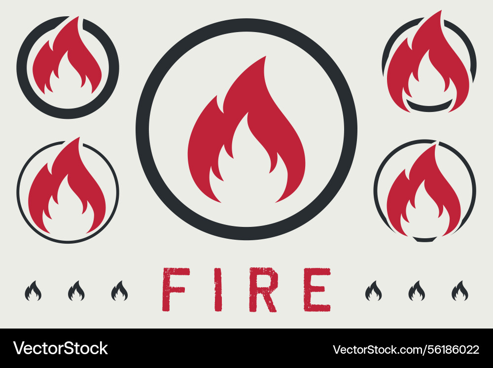 Symbol des Brandzeichens und des Labels Lagerfeuerflamme Symbol des Brandzeichens und des Labels Lagerfeuerflamme vektorbild